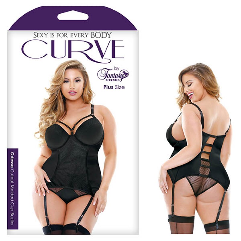 Fantasy Lingerie Curve Odessa Cutout Molded Cup Bustier 3X/4X